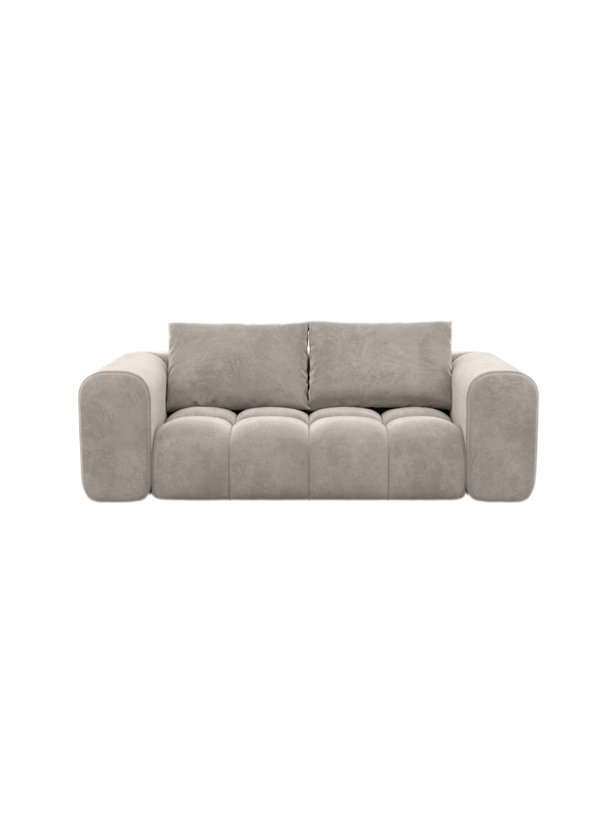 
2-Sitzer Design Sofa „Velina“ mit Samtbezug - Samtbezug Königsblau