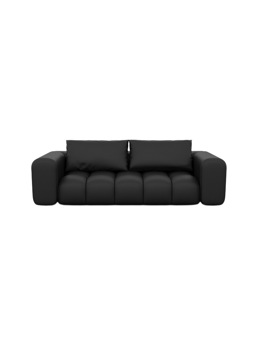 
3-Sitzer Design Echtleder Sofa „Velina“ - Echtleder Beige
