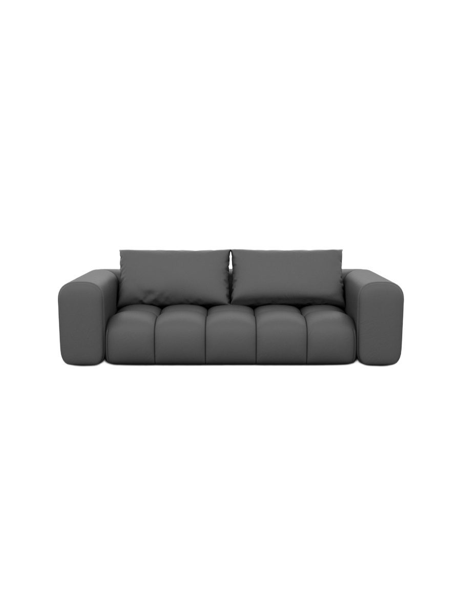 
3-Sitzer Design Echtleder Sofa „Velina“ - Echtleder Beige