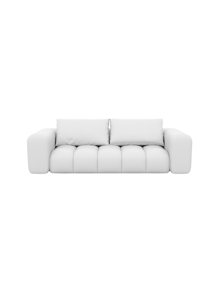 
3-Sitzer Design Echtleder Sofa „Velina“ - Echtleder Beige