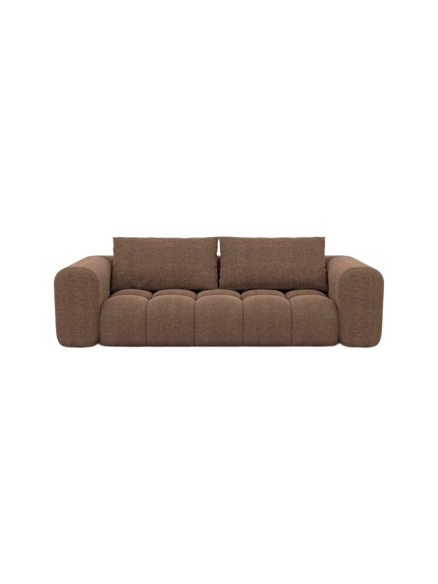 
3-Sitzer Design Sofa „Velina“ mit Strukturstoff-Bezug - Strukturstoff Anthrazit