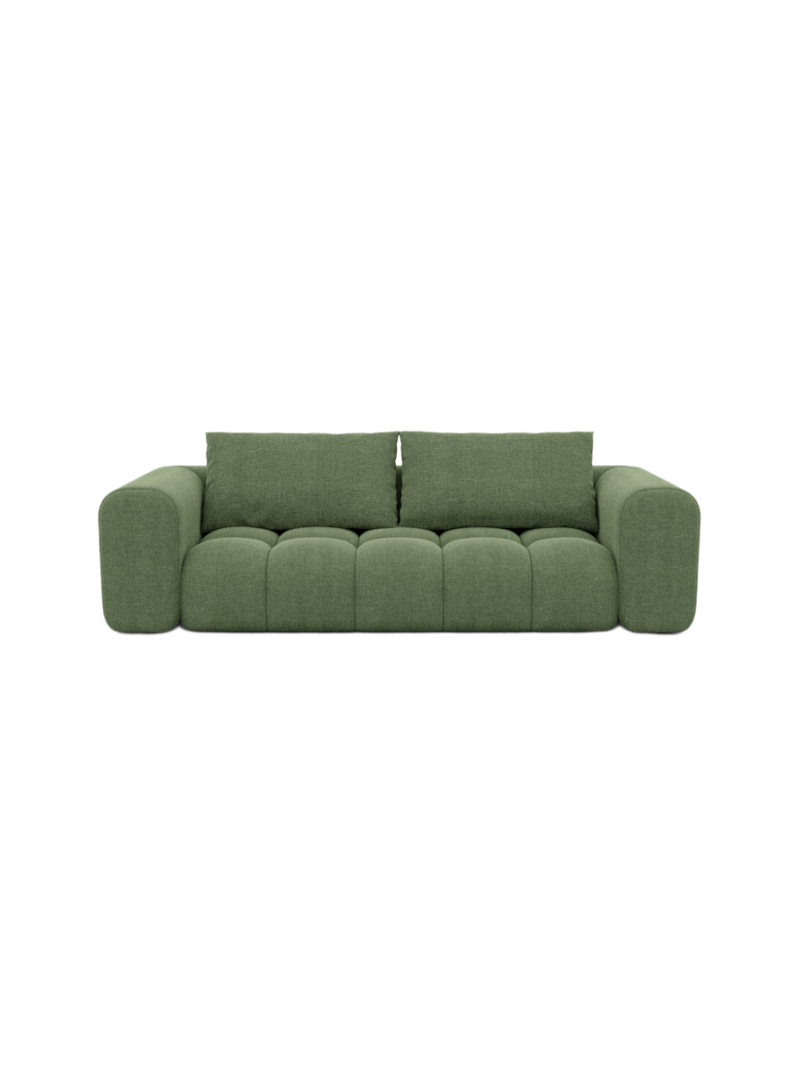 
3-Sitzer Design Sofa „Velina“ mit Strukturstoff-Bezug - Strukturstoff Anthrazit