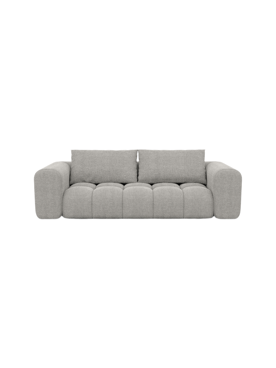 
3-Sitzer Design Sofa „Velina“ mit Strukturstoff-Bezug - Strukturstoff Anthrazit