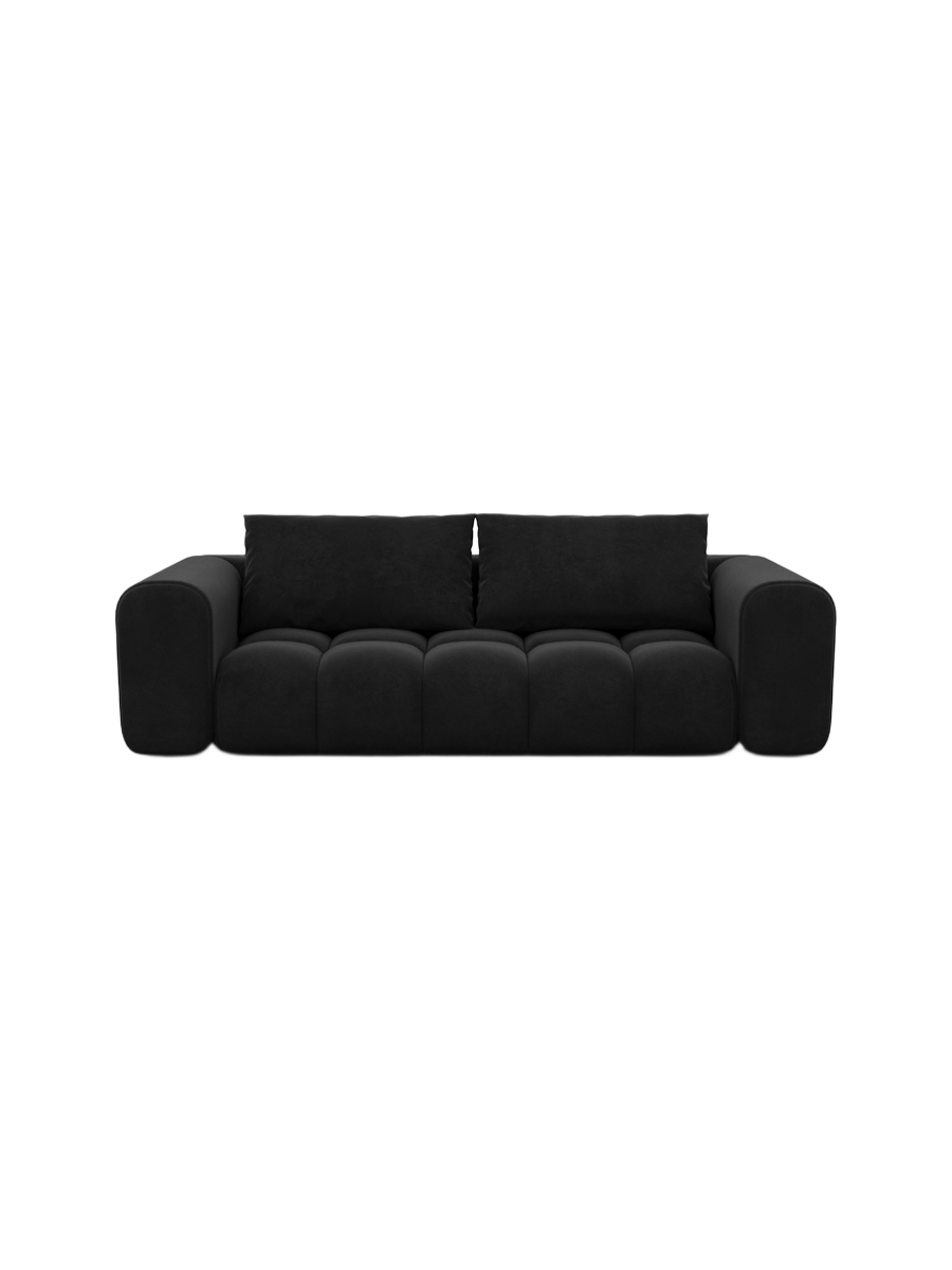 
3-Sitzer Design Sofa „Velina“ mit Samtbezug - Samtbezug Königsblau
