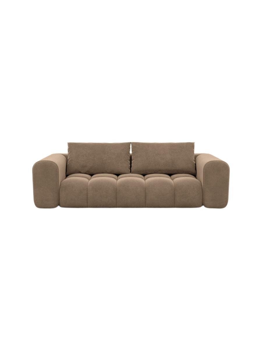 
3-Sitzer Design Sofa „Velina“ mit Samtbezug - Samtbezug Königsblau