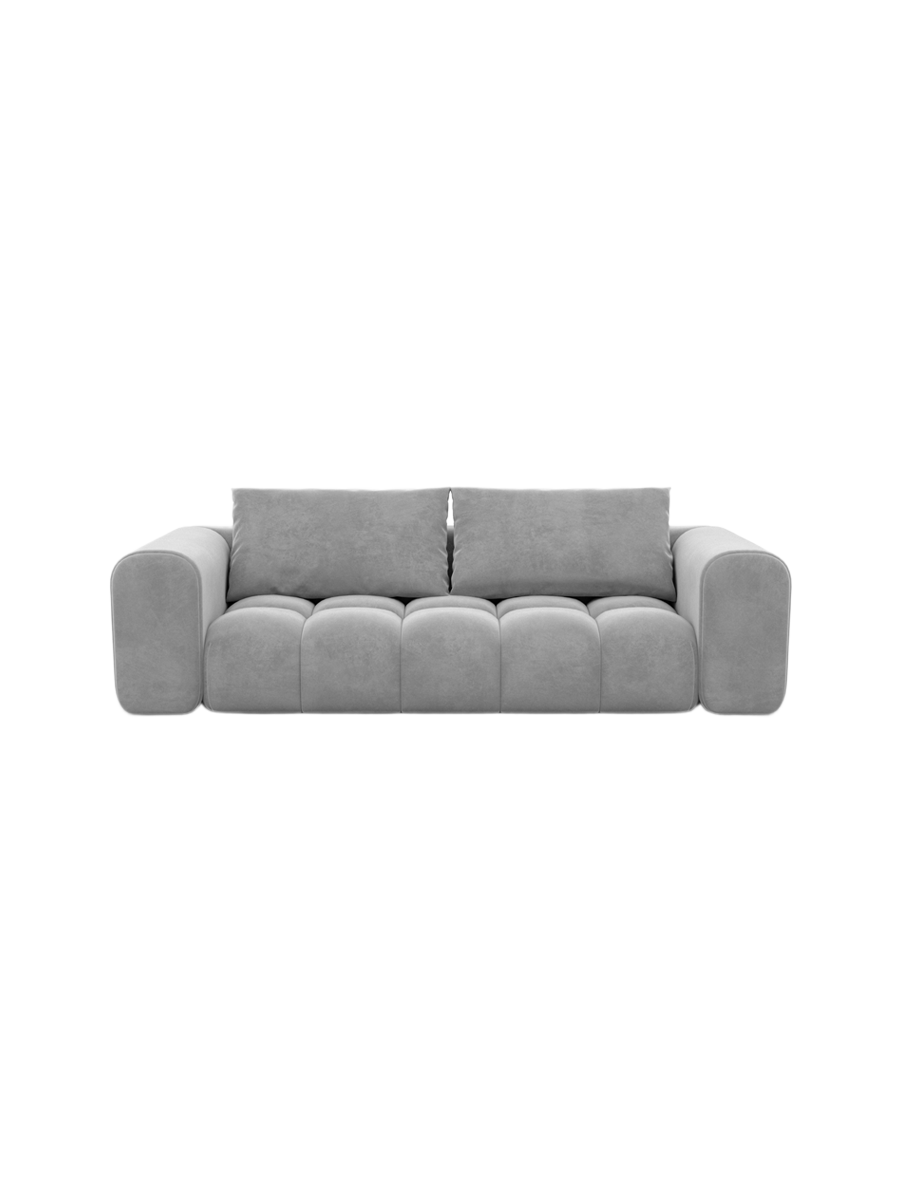 
3-Sitzer Design Sofa „Velina“ mit Samtbezug - Samtbezug Königsblau