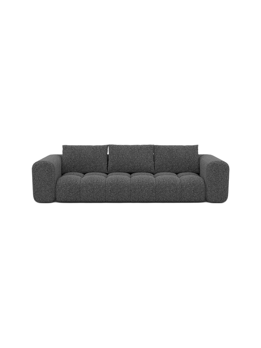 
4-Sitzer Design Sofa „Velina“ mit Bouclé-Bezug - Bouclé Graphit
