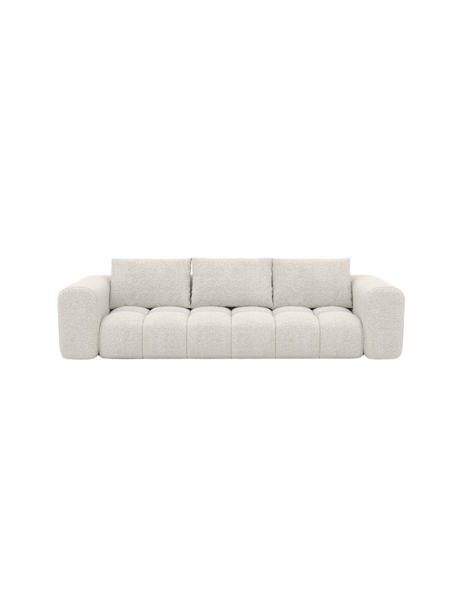 
4-Sitzer Design Sofa „Velina“ mit Bouclé-Bezug - Bouclé Graphit