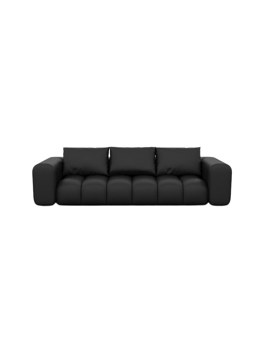 
4-Sitzer Design Echtleder Sofa „Velina“ - Echtleder Beige