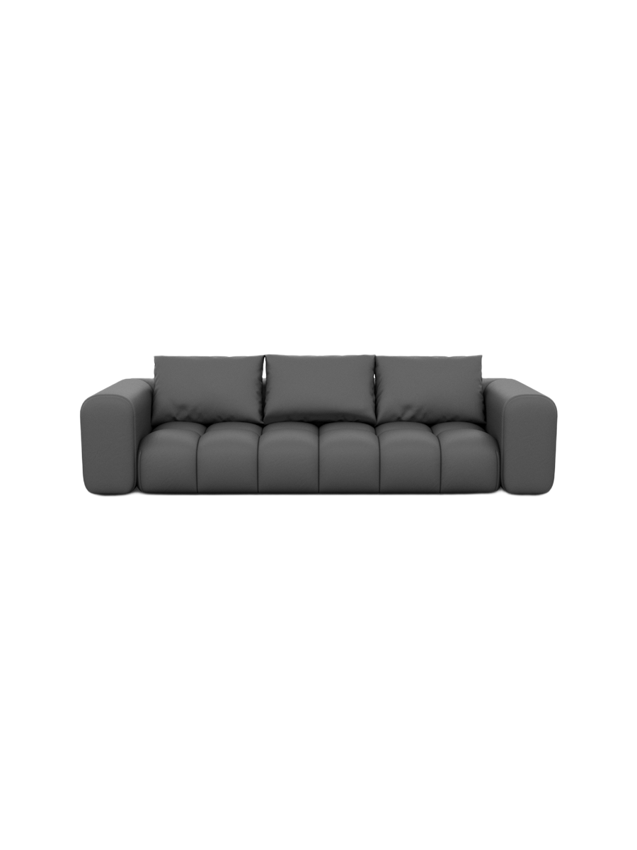
4-Sitzer Design Echtleder Sofa „Velina“ - Echtleder Beige