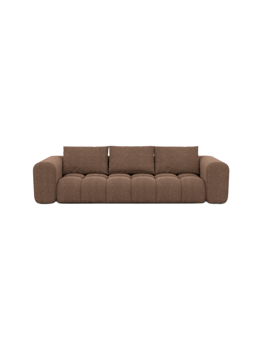 
4-Sitzer Design Sofa „Velina“ mit Strukturstoff-Bezug - Strukturstoff Anthrazit