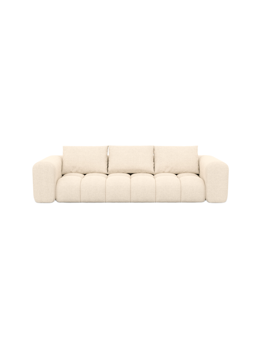 
4-Sitzer Design Sofa „Velina“ mit Strukturstoff-Bezug - Strukturstoff Anthrazit