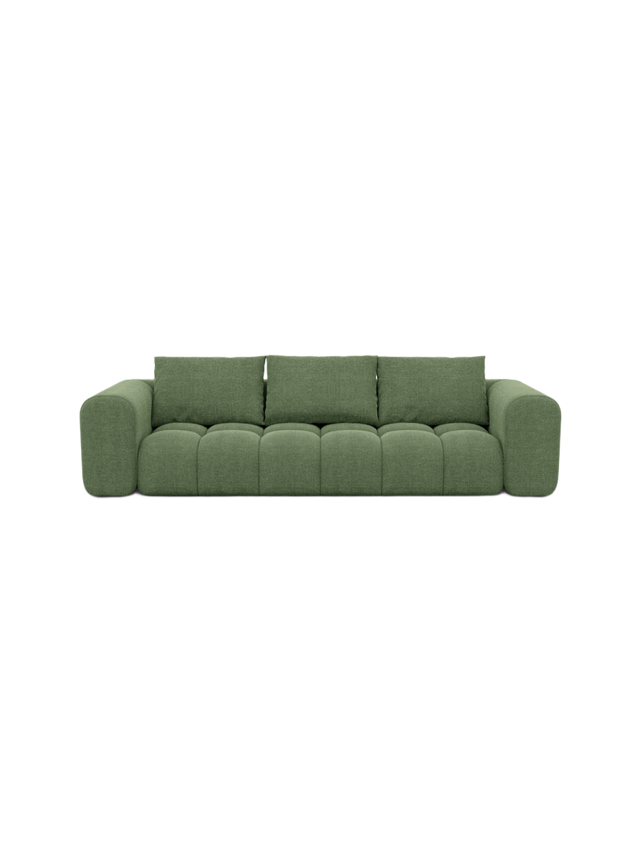 
4-Sitzer Design Sofa „Velina“ mit Strukturstoff-Bezug - Strukturstoff Anthrazit
