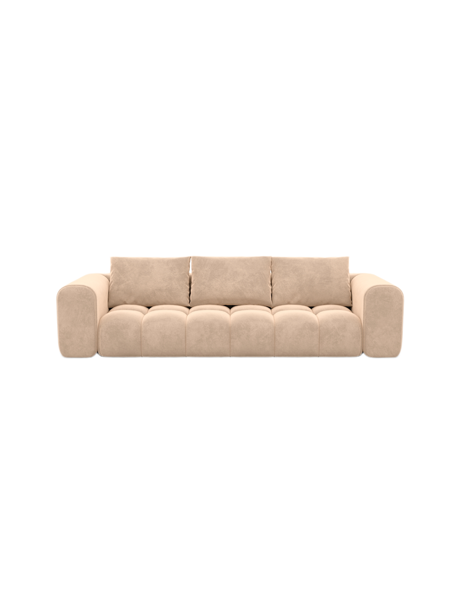 
4-Sitzer Design Sofa „Velina“ mit Samtbezug - Samtbezug Königsblau