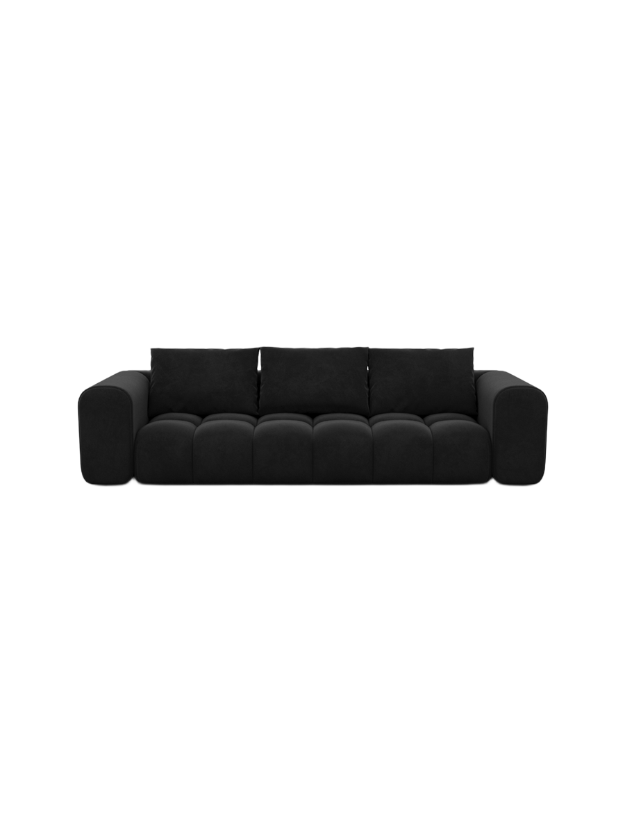 
4-Sitzer Design Sofa „Velina“ mit Samtbezug - Samtbezug Königsblau