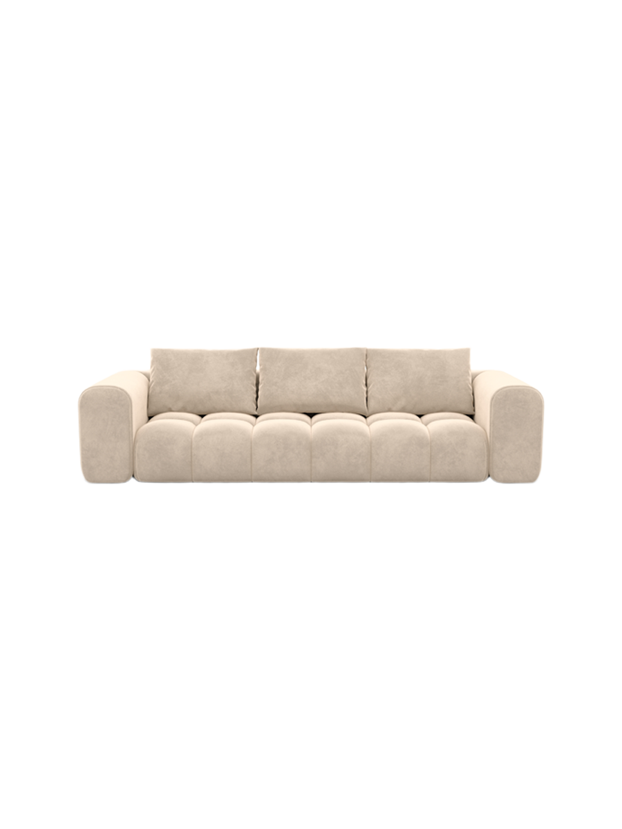 
4-Sitzer Design Sofa „Velina“ mit Samtbezug - Samtbezug Königsblau
