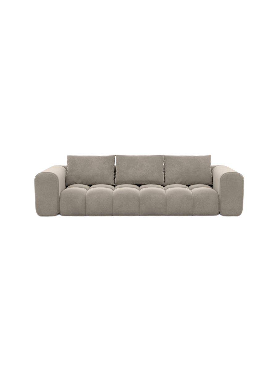 
4-Sitzer Design Sofa „Velina“ mit Samtbezug - Samtbezug Königsblau