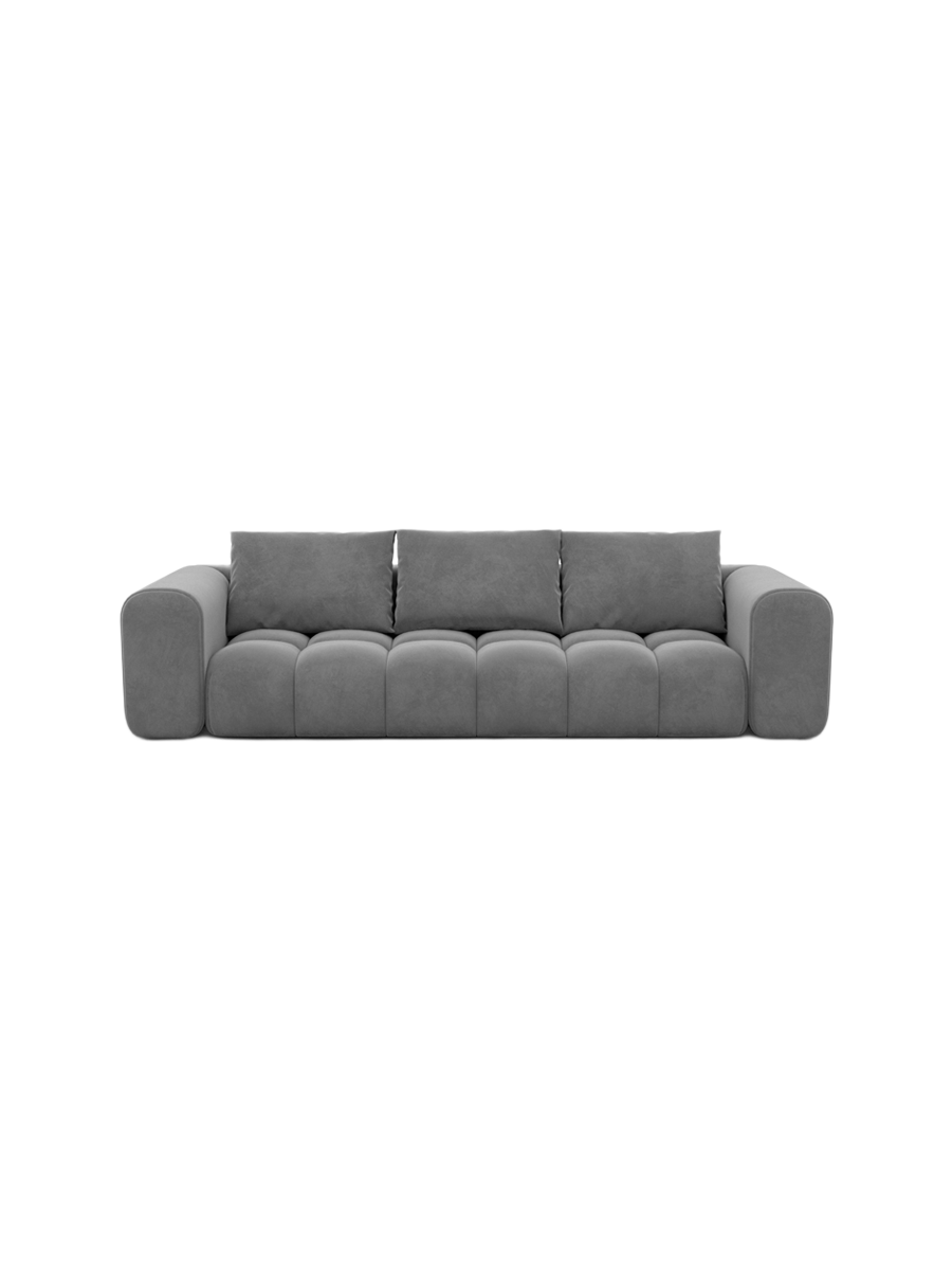 
4-Sitzer Design Sofa „Velina“ mit Samtbezug - Samtbezug Königsblau