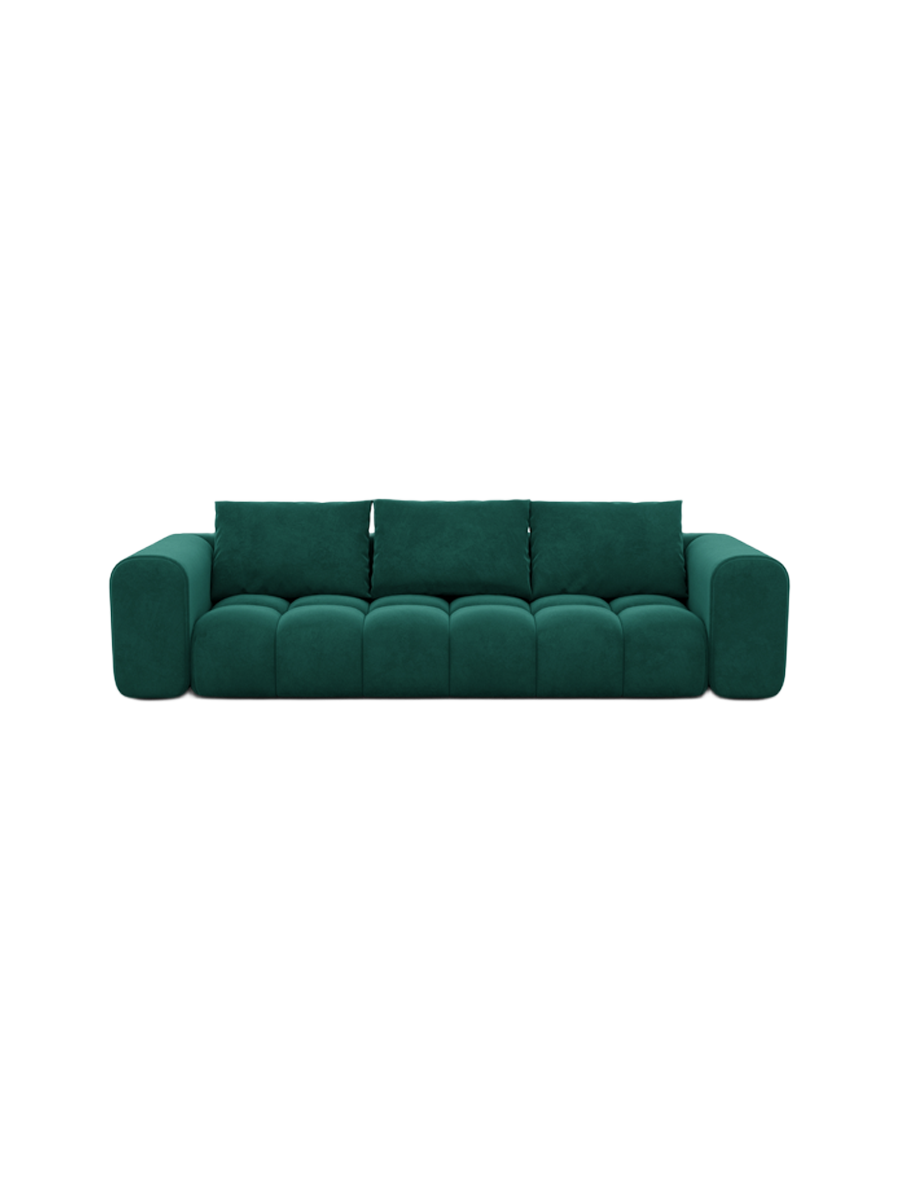 
4-Sitzer Design Sofa „Velina“ mit Samtbezug - Samtbezug Königsblau