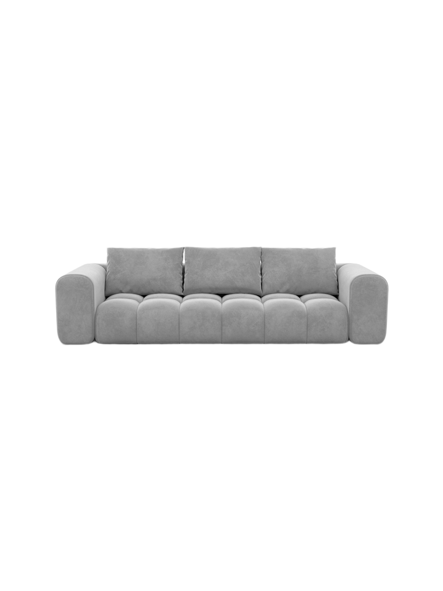 
4-Sitzer Design Sofa „Velina“ mit Samtbezug - Samtbezug Königsblau