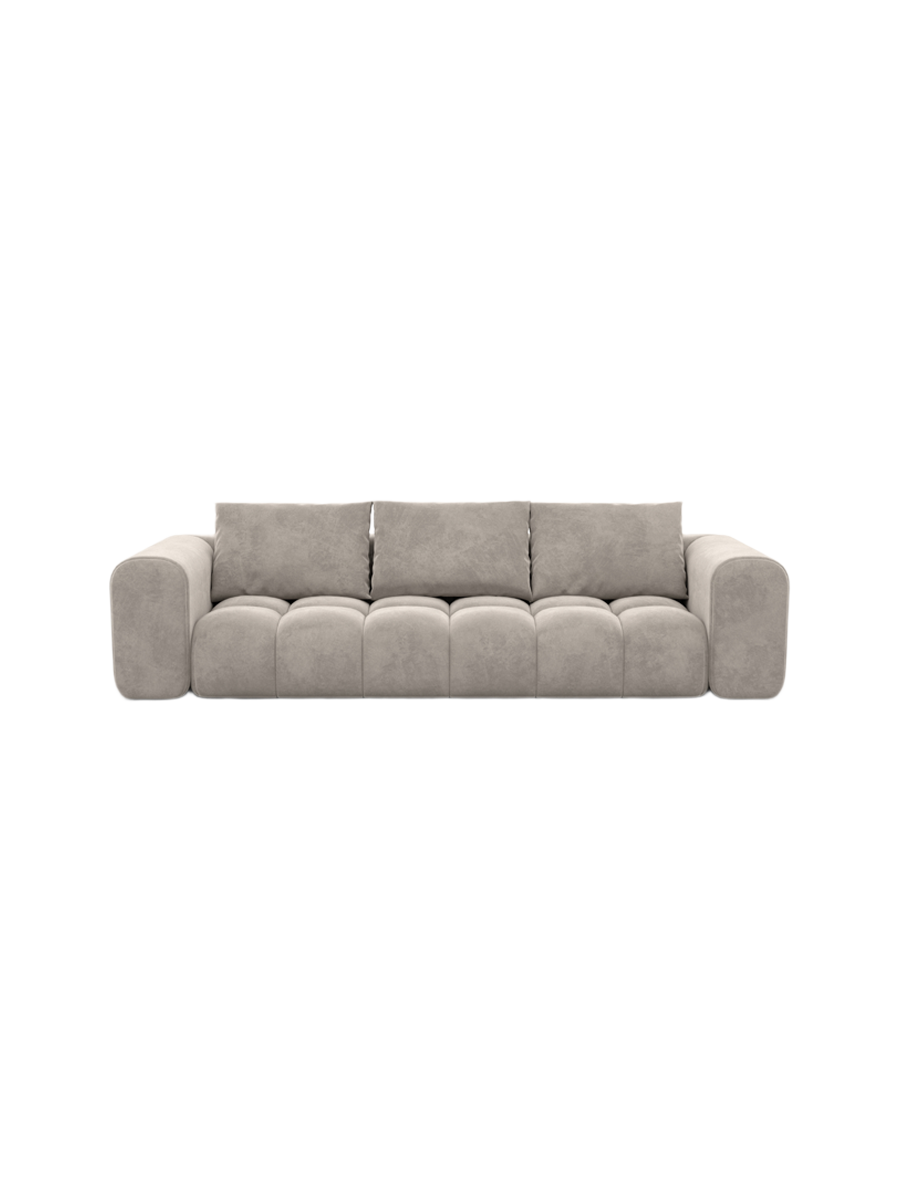 
4-Sitzer Design Sofa „Velina“ mit Samtbezug - Samtbezug Königsblau
