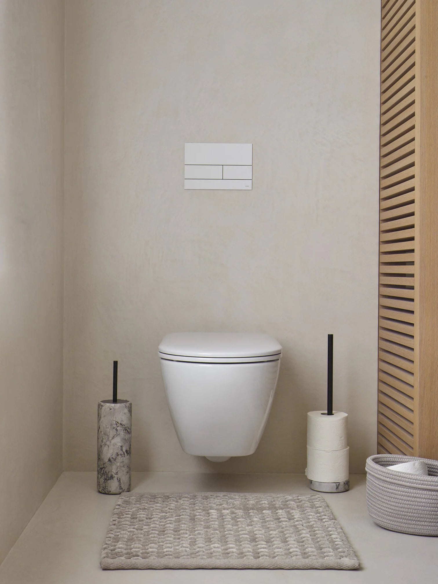 
Tapis de bain luxueux et fait main "Maks" - Truffe - 60 x 100 cm