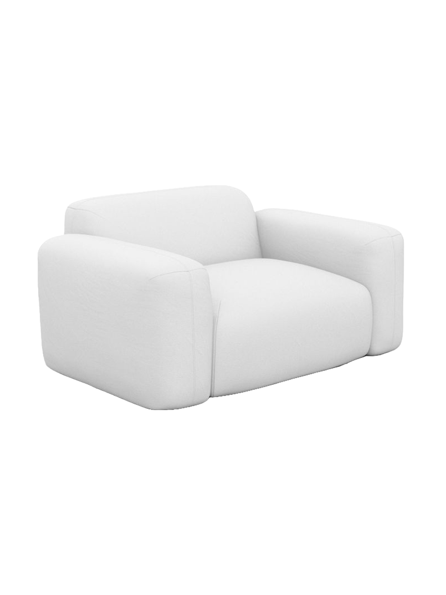 
Design Echtleder Loungesessel „Aras“ - Echtleder Beige