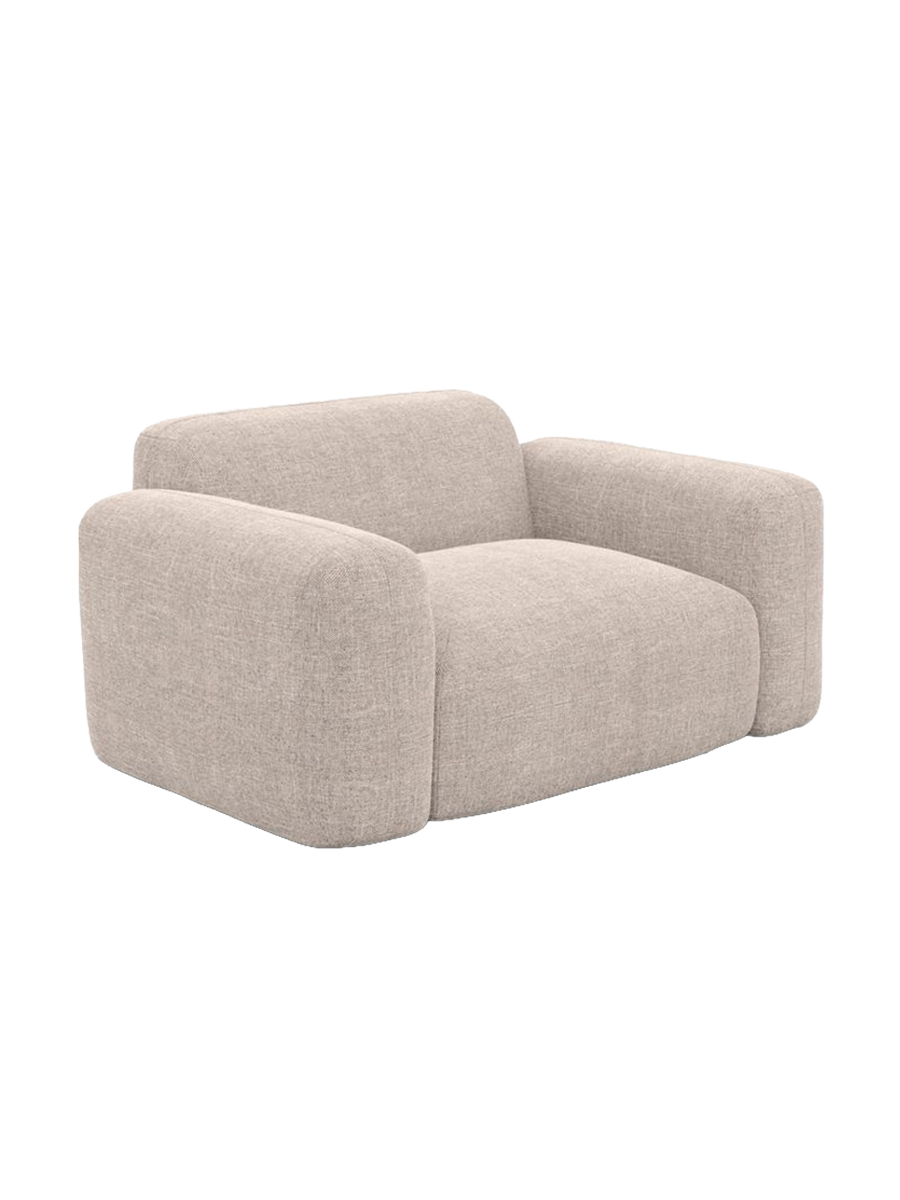 
Design Loungesessel „Aras“ mit Strukturstoff-Bezug - Strukturstoff Anthrazit
