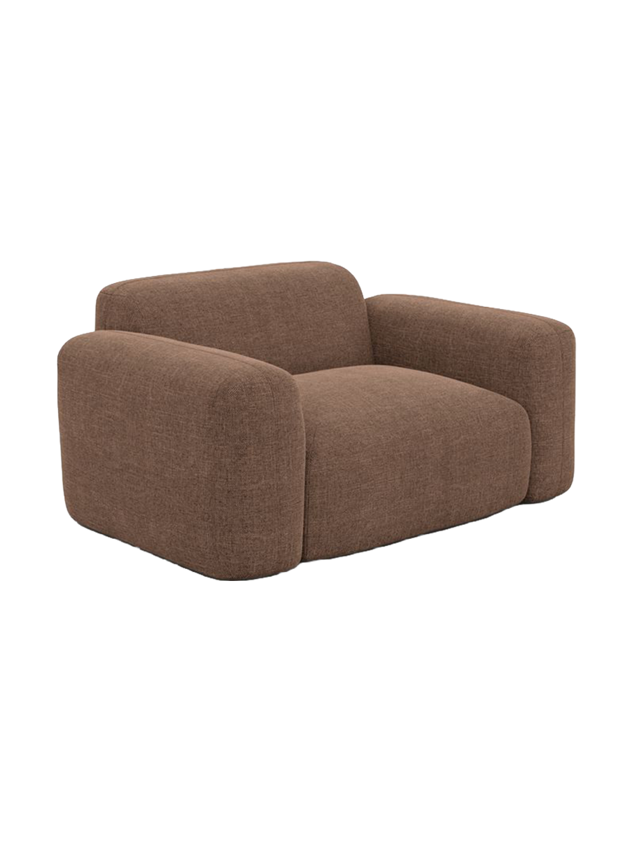 
Design Loungesessel „Aras“ mit Strukturstoff-Bezug - Strukturstoff Anthrazit
