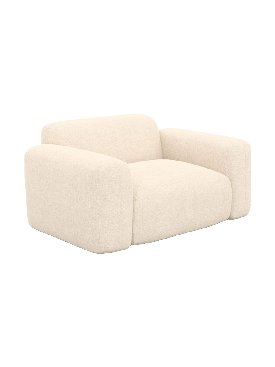 
Design Loungesessel „Aras“ mit Strukturstoff-Bezug - Strukturstoff Anthrazit