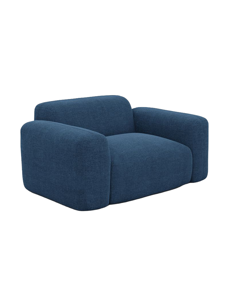 
Design Loungesessel „Aras“ mit Strukturstoff-Bezug - Strukturstoff Anthrazit