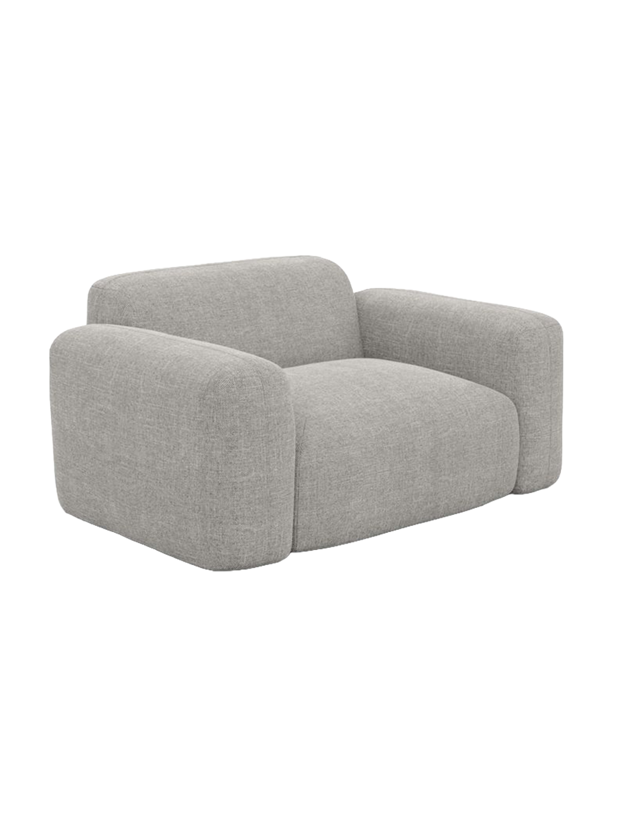 
Design Loungesessel „Aras“ mit Strukturstoff-Bezug - Strukturstoff Anthrazit