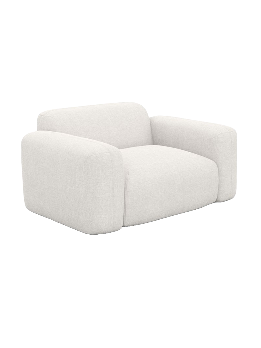 
Design Loungesessel „Aras“ mit Strukturstoff-Bezug - Strukturstoff Anthrazit