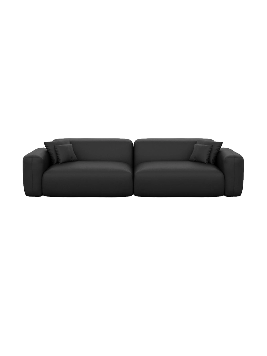 
3-Sitzer Design Echtleder Sofa „Aras“ - Echtleder Beige