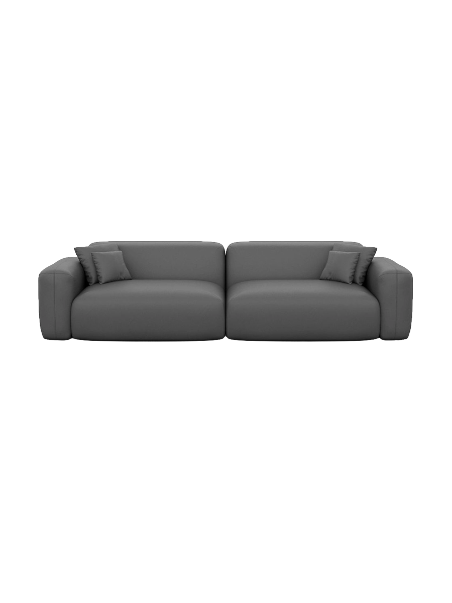 
3-Sitzer Design Echtleder Sofa „Aras“ - Echtleder Beige