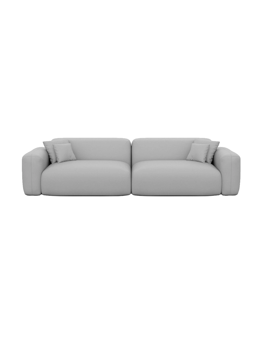 
3-Sitzer Design Echtleder Sofa „Aras“ - Echtleder Beige