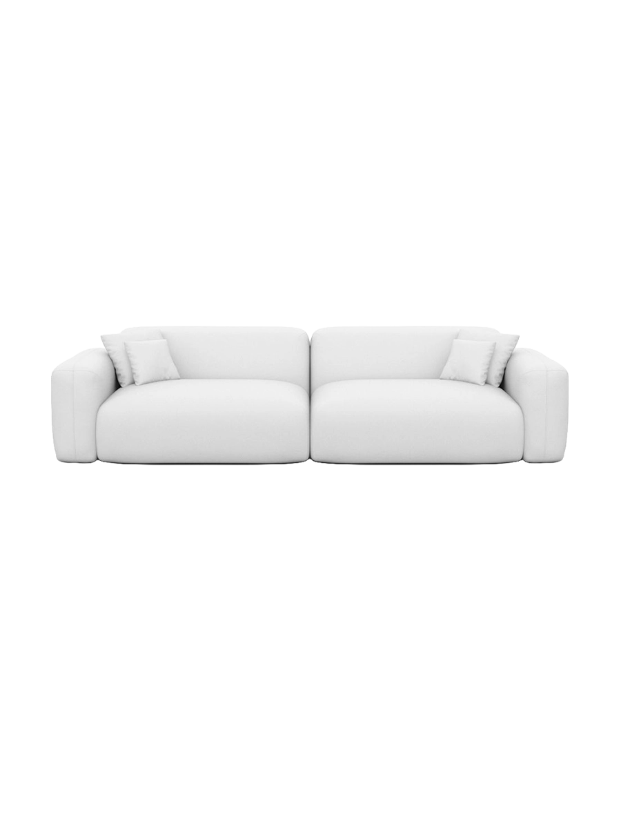 
3-Sitzer Design Echtleder Sofa „Aras“ - Echtleder Beige