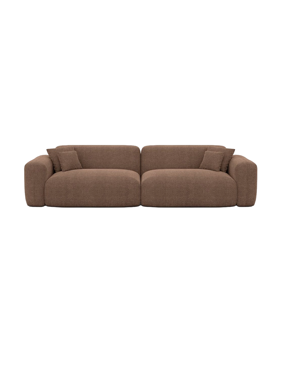 
3-Sitzer Design Sofa „Aras“ mit Strukturstoff-Bezug - Strukturstoff Anthrazit
