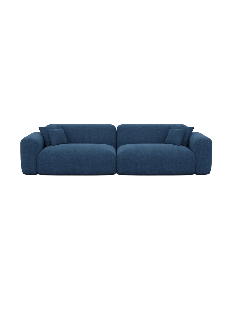 
3-Sitzer Design Sofa „Aras“ mit Strukturstoff-Bezug - Strukturstoff Anthrazit