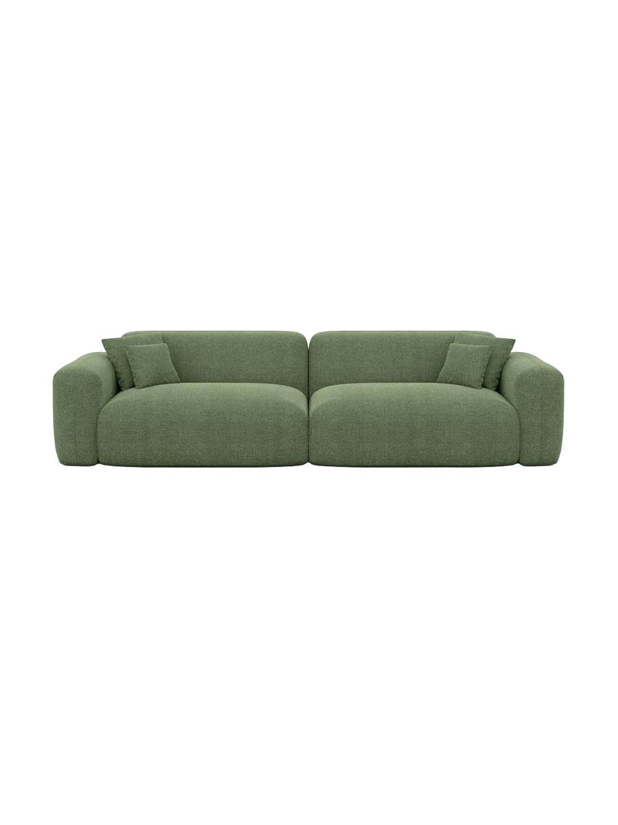 
3-Sitzer Design Sofa „Aras“ mit Strukturstoff-Bezug - Strukturstoff Anthrazit