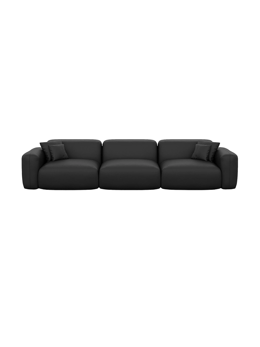 
4-Sitzer Design Echtleder Sofa „Aras“ - Echtleder Beige
