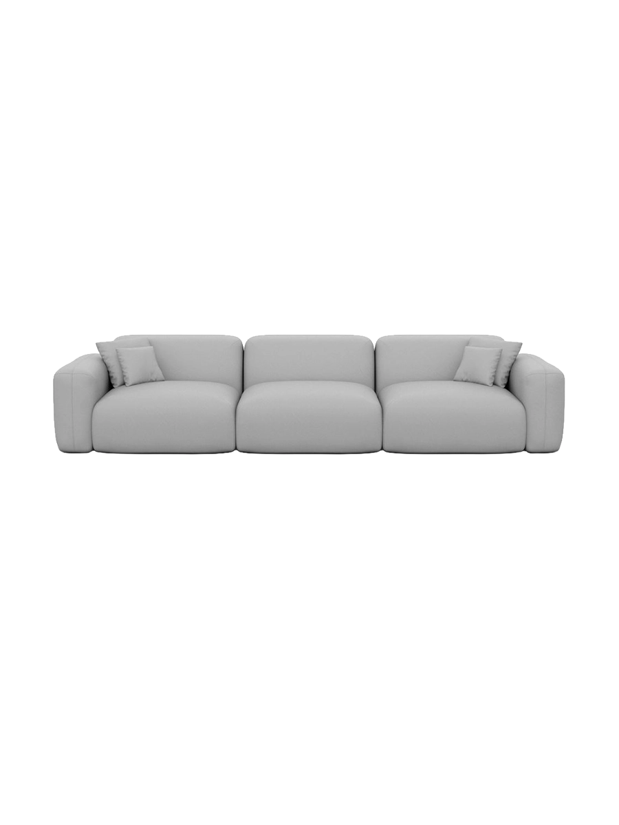 
4-Sitzer Design Echtleder Sofa „Aras“ - Echtleder Beige