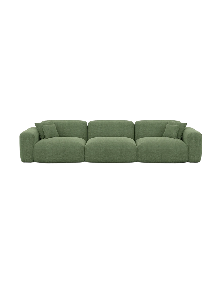 
4-Sitzer Design Sofa „Aras“ mit Strukturstoff-Bezug - Strukturstoff Anthrazit