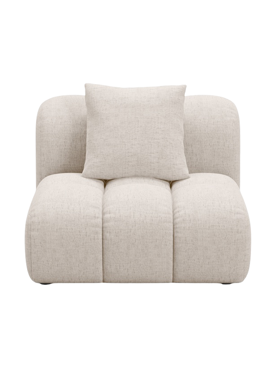 
"Arden" Design Seating Element - Structured Fabric Beige
