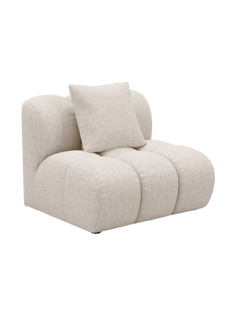 
"Arden" Design Seating Element - Structured Fabric Beige