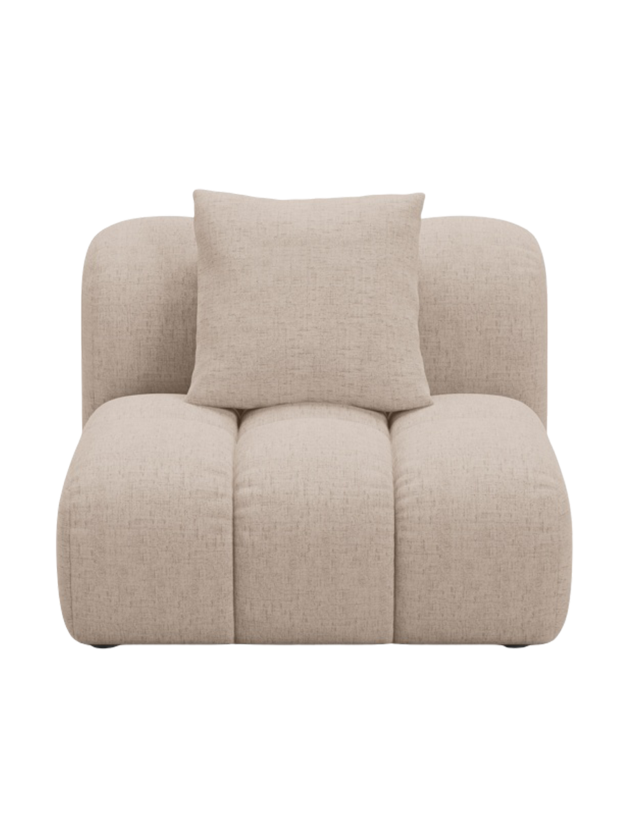 
"Arden" Design Seating Element - Structured fabric Cappuccino