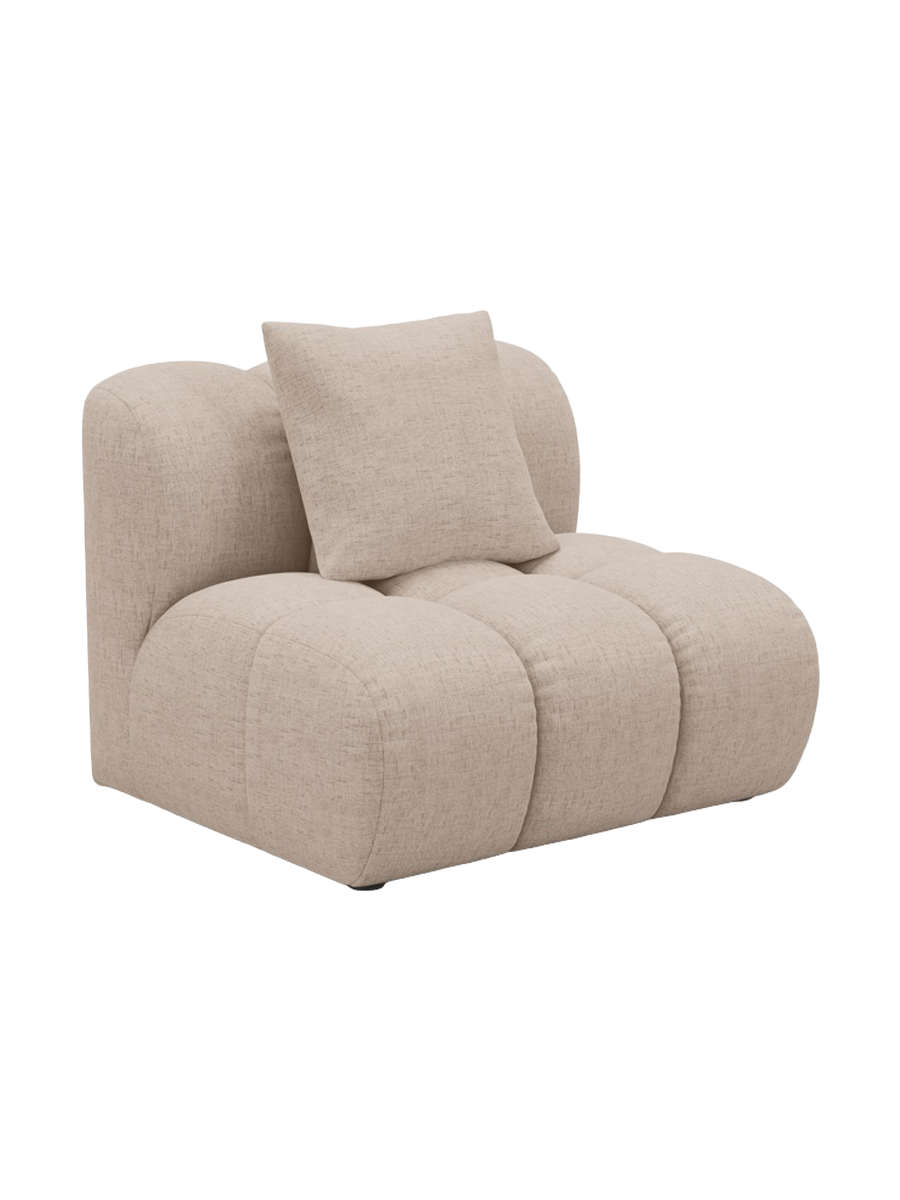 
"Arden" Design Seating Element - Structured fabric Cappuccino