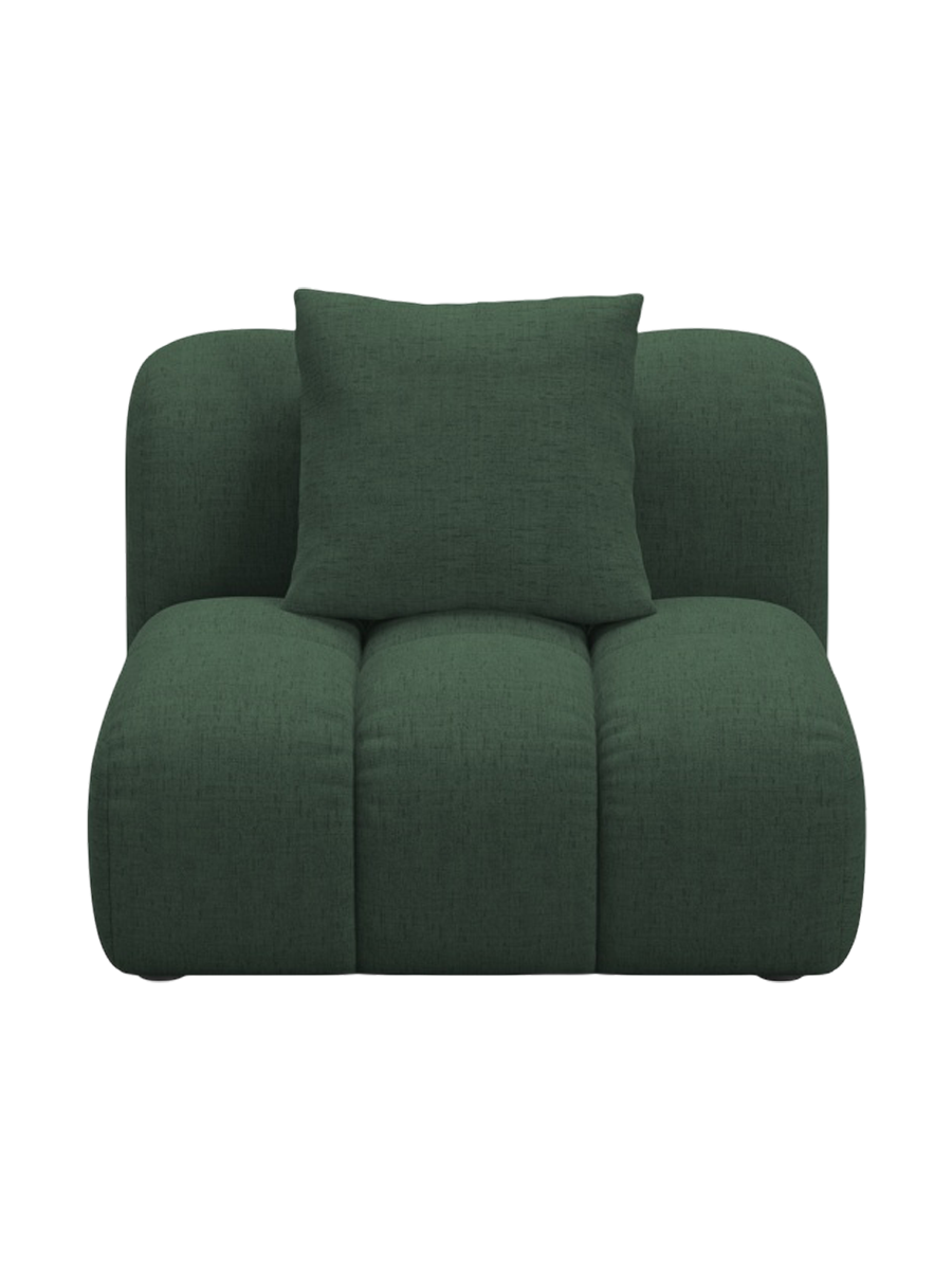 
"Arden" Design Seating Element - Textured Fabric Green