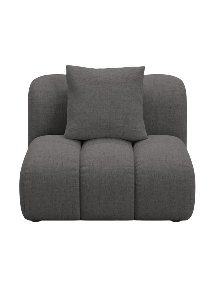 
"Arden" Design Seating Element - Textured Fabric Grey