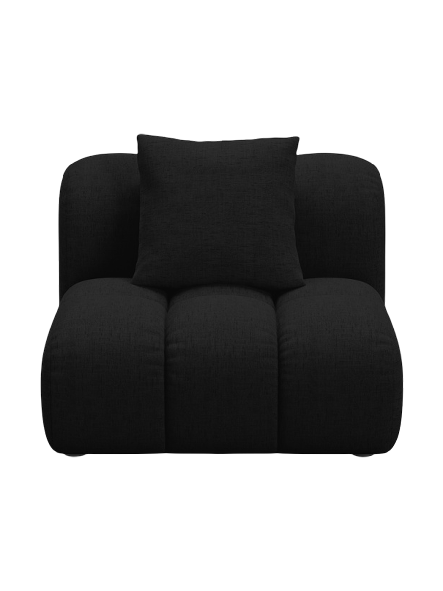 
"Arden" Design Seating Element - Textured Fabric Black